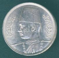 Egyiptom 1939. 5P Ag Farouk T:2+ apró ph.