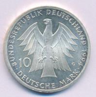 Németország 1994G 10M Ag "Johann Gottfried Herder" T:AU Germany 1994G 10 Mark "Johann Gottfried Herder" C:AU Krause KM#184