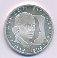 Németország 1994G 10M Ag "Johann Gottfried Herder" T:AU
Germany 1994G 10 Mark "Johan...