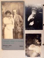 Kismarty-Lechner Loránd (1883-1963) építész, Kismarty-Lechner Jenő fivére, Lechner Ödön unokaöccse fotóhagyatéka, Családi fotóalbum feliratozva, róla, gyermekeiről, rokonságáról készült A képeken többek között szerepel Vitéz Galánthay Glock Tivadar (1872-1956), Lechner Ödön, Lechner Gyula, Lechner Egon és számos más, a családhoz kapcsolódó személy, néhány fotó a képiről, nyaralásokról, stb. Kiskorától egészen az aranylakodalmon keresztül a temetéséig készült fényképek. Mind feliratozva, házi készítésű albumban, A képek kijárnak. összesen 209 db fénykép.