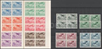 1936 Repülő III. sor az 1P kivételével négyestömbökben (48.000)