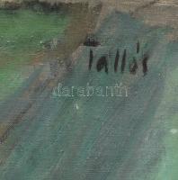 Tallós Ilona (1918-1991): Tojásfestők (miskei tojásfestő asszonyok), 1963. Olaj, vászon, jelezve job...