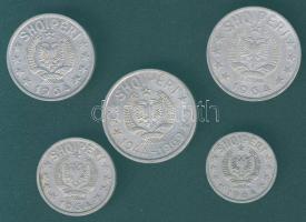 Albánia 1964. 10Q, 20Q, 50Q, 1L + 1969. 1L "Függetlenségi évforduló" T:2,3