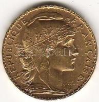 Franciaország 1908 20Fr 6,4516g arany T:2   aranyáron !