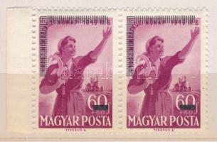 1952 MABÉOSZ ívszéli pár eredeti postai dísztokban, így egyben nagyon ritka kínálat!