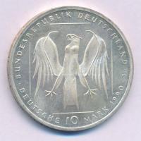 Németország 1990J 10M Ag "800 éves a Német Lovagrend" T:AU Germany 1990J 10 Mark Ag "800th Anniversary - The Teutonic Order" C:AU Krause KM#176