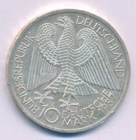 Német Szövetségi Köztársaság 1987J 10M Ag "750 éves Berlin" T:AU,XF
Federal Republic of G...