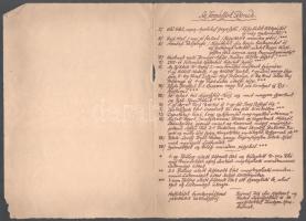 1936 Étt-rend vagyis azaz a Renhart Gyula urunk tiszteletére rendezett collatio azaz czéhbeli lakoma...