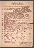 1936 Étt-rend vagyis azaz a Renhart Gyula urunk tiszteletére rendezett collatio azaz czéhbeli lakoma...