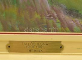 Tallós Ilona (1918-1991): Tehenek (nyári rét), 1989. Olaj, farost, jelezve balra lent: Tallós 89. Ka...