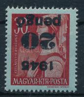1945 Kisegítő 20P/30f fordított felülnyomással (25.000)