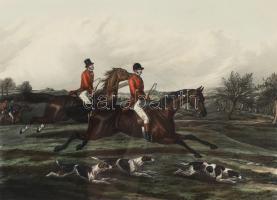 XIX. vége/XX. század első fele: Alken, Henry (1785-1851): Vadászati témájú litográfia, Fores's ...