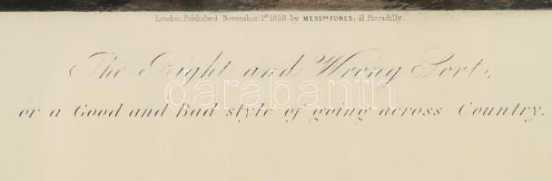 XIX. vége/XX. század első fele: Alken, Henry (1785-1851): Vadászati témájú litográfia, Fores's ...