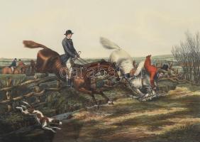 XIX. vége/XX. század első fele: Alken, Henry (1785-1851): Vadászati témájú litográfia, Fores's ...