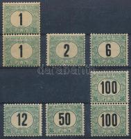 1903 Zöldportó 8 db bélyeg A fogazással (56.000)