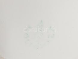 Hollóházi virágmintás kancsó. Jelzett, matricás, hibátlan, m: 20 cm