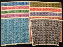 1948 Költők hajtott teljes ívsor (100.000)