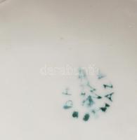 Hollóházi virágmintás kancsó, jelzett, hibátlan, m: 21,5 cm