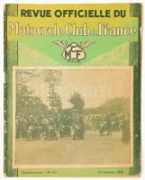 1932 Motorcycle Club de France képes motoros újság