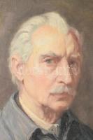 Muzsinszki Nagy Endre (1886-1975): Önarckép 75 évesen, Siófok, 1961. Olaj, vászon. Jelezve jobbra le...