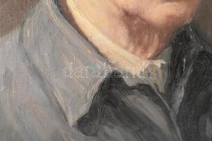 Muzsinszki Nagy Endre (1886-1975): Önarckép 75 évesen, Siófok, 1961. Olaj, vászon. Jelezve jobbra le...