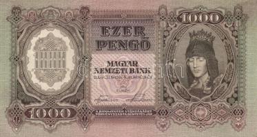 1943. 1000P (2x) egymásutáni sorszámmal T:I-