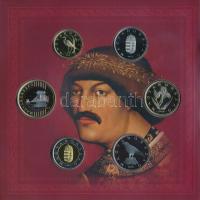 2018. 5Ft-200Ft (6xklf) forgalmi sor + "Albert aranyforintja" jelzett, aranyozott Ag utánv...