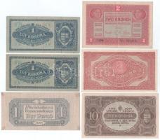 1917. 2K + 1920. 1K (2x) + 2K csillagos sorszámmal + 10K + 1944. 1P T:AU-VG