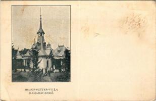 Horgos, Kamaráserdő; Brauswetter villa / villa (ázott sarok / wet corner)