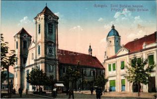 Gyöngyös, Szent Bertalan templom. Fantó és Steiner. Mátra Egylet kiadása (ázott sarkak / wet corners)