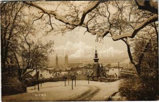Nyitra, Nitra; látkép télen, templomok, zsinagóga. Foto Rasofsky / general view in winter, church, synagogue. photo (EK)