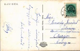 1941 Újvidék, Novi Sad; látkép, híd. Hartija kiadása / general view, bridge (EK)