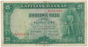 Lettország 1938. 25L T:F Latvia 1938. 25 Latu C:F Krause P#21