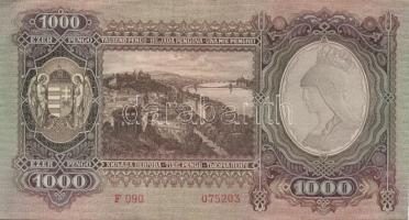 1943. 1000P (3x) egymásutáni sorszámmal T:I-