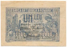 Románia 1920. 1L T:F szép papír Romania 1920. 1 Leu C:F fine paper Krause P#26