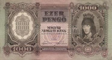 1943. 1000P (2x) egymásutáni sorszámmal T:I-,II+
