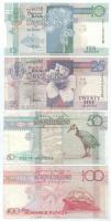 Seychelle-szigetek 1998-2010. 10R-100R (4xklf) T:UNC-F Seychelles 1998-2010. 10 Rupees - 100 Rupees (4xdiff) C:UNC-F