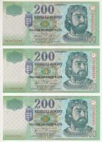 2005. 200Ft "FB" + 2007. 200Ft (2xklf) "FA" + "FC" T:AU, a 2005-ös XF Adamo F53A