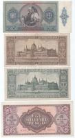 1941. 20P + 1946. 100.000.000P + 1.000.000.000P + 100.000.000MP T:XF, F szép papír, folt