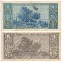 1945. 1.000.000P + 1946. 1.000.000BP mindegyik "Magyar Éremgyűjtők Egyesülete XIX. Vándorgyűlés...