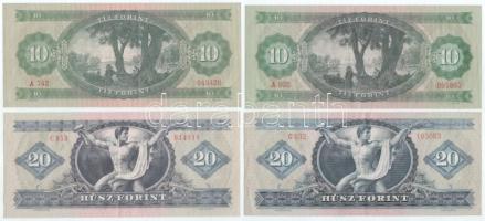 1962-1969. 10Ft (2xklf) + 1969-1975. 20Ft (2xklf) + 1980. 50Ft + 1968-1975. 100Ft (2xklf, 3db) T:XF-...