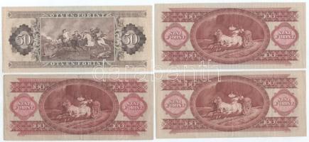 1962-1969. 10Ft (2xklf) + 1969-1975. 20Ft (2xklf) + 1980. 50Ft + 1968-1975. 100Ft (2xklf, 3db) T:XF-...