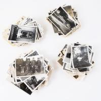 ca 1940 Kb 200 darabos vegyes fotó tétel, vasutas, Balaton, művészi és családi fotók, 6x9 cm méretben