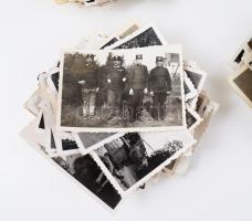 ca 1940 Kb 200 darabos vegyes fotó tétel, vasutas, Balaton, művészi és családi fotók, 6x9 cm méretbe...