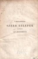 Szalay László: A magyarországi szerb telepek jogviszonya az államhoz.
Pest, 1861. Heckenast Gusztáv...