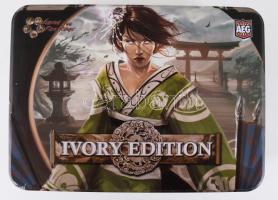 Legend of the Five Rings - Ivory Edition. Bontott display és hat darab kezdőpakli (Sárkány, Skorpió,...