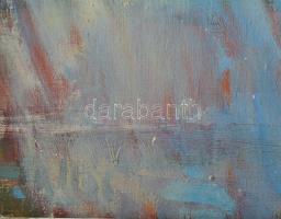 Tallós Ilona (1918-1991): Ülő női akt. Olaj, vászon, faroston, jelzés nélkül. Katalógusszám nélkül. ...