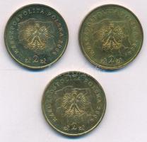 Lengyelország 2004. 2Zl Cu-Al-Zn "Tartományok címerei" (3xklf: "Lubusz vajdaság" + "Łódzki vajdaság" + "Lubelskie vajdaság") T:AU Poland 2004. 2 Złotys Cu-Al-Zn "Coat of Arms of Provinces" (3xdiff: "Lubuskie Voivodeship" + "Łódzkie Voivodeship" + "Lubelskie Voivodeship") C:AU Krause Y#486, Y#487, Y#514