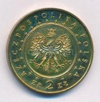 Lengyelország 2000. 2Zl Cu-Al-Zn "Wilanów-palota", a "Lengyelország várai és palotái" sorozatból T:AU Poland 2000. 2 Złotys Cu-Al-Zn "Palace in Wilanów", from "Castles and Palaces of Poland" series C:AU Krause Y#390