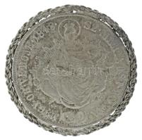 1848KB 20kr Ag "V. Ferdinánd" foglalatban, kitűzővé alakítva T:F Huszár: 2081., Unger III.: 1419.